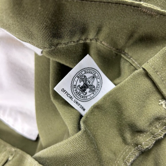Boy Scouts‎ of America Pants Mens 36x28 Uniform Green Cargo Vintage BSOA - Picture 5 of 9